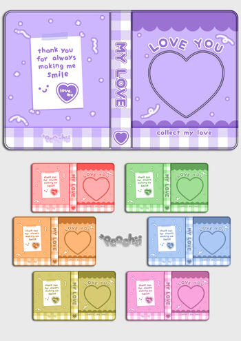 Mini photocard binder designs