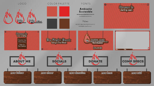 PyroXNet Twitch Overlay Package