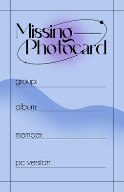Missing Photocard design