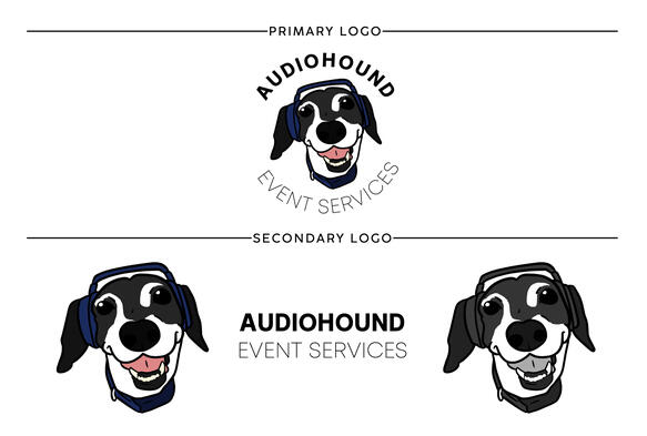 Illustrative Logo for AudioHound Event Services